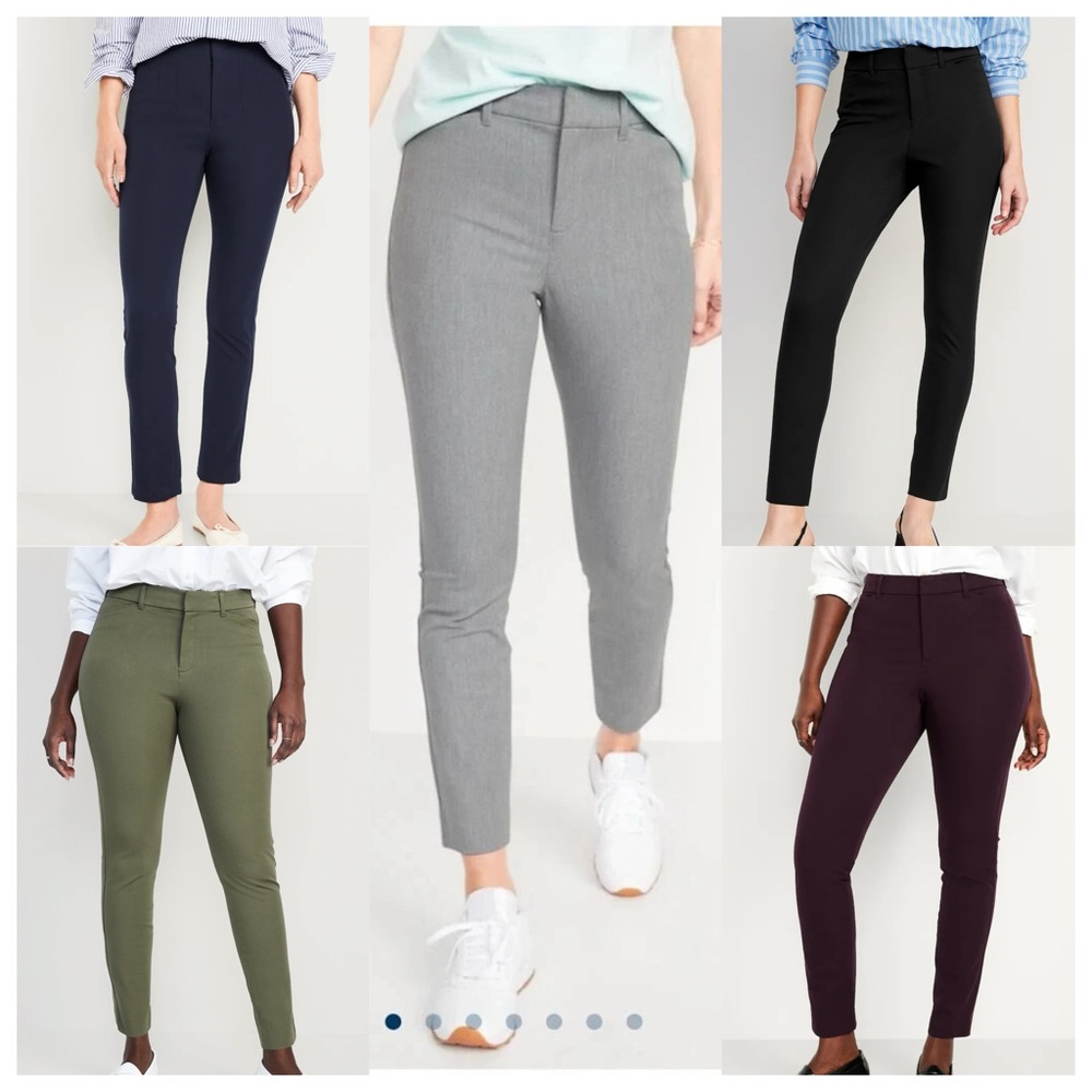 Old Navy Women's Pixie Pants - Black, Gray, Olive, Navy, Burgundy Size 4P